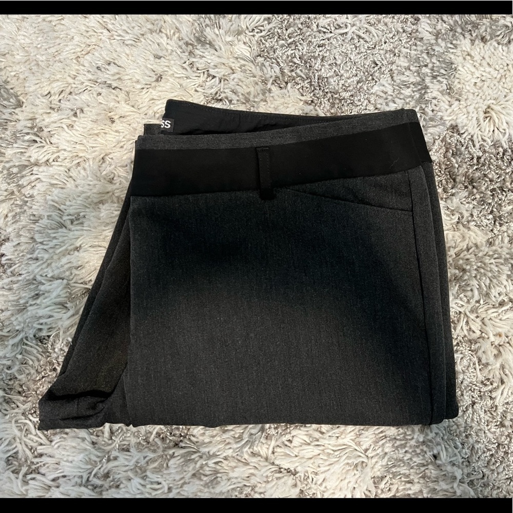 Express brand midnight gray dress pants, Women’s size 16 Long.